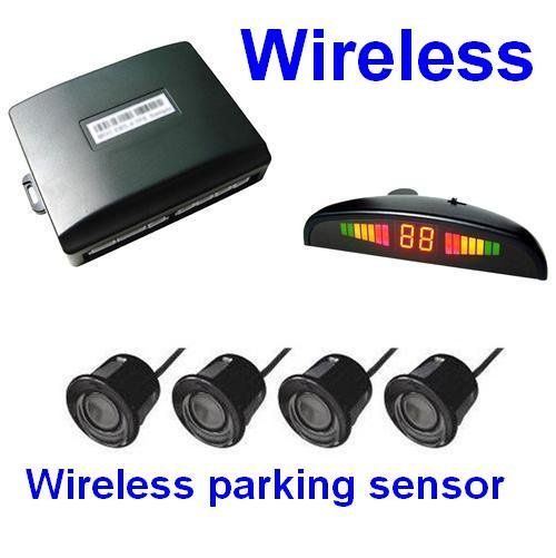 Wireless 4 Sensor + LED Display Car Parking Sensor System From