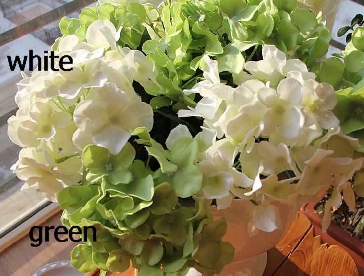 Silk Artificial Hydrangea Fake Hydrangeas Flower for Wedding Bouquet Centerpieces Home Decorative Flowers Christmas Party Ho9179075