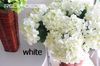 Schöne 20 p Silk Künstliche Hortensie Nadelkissen Laurustinus Blume Einzelschaft pro Bush Hochzeit Home Party Dekorative Blumen