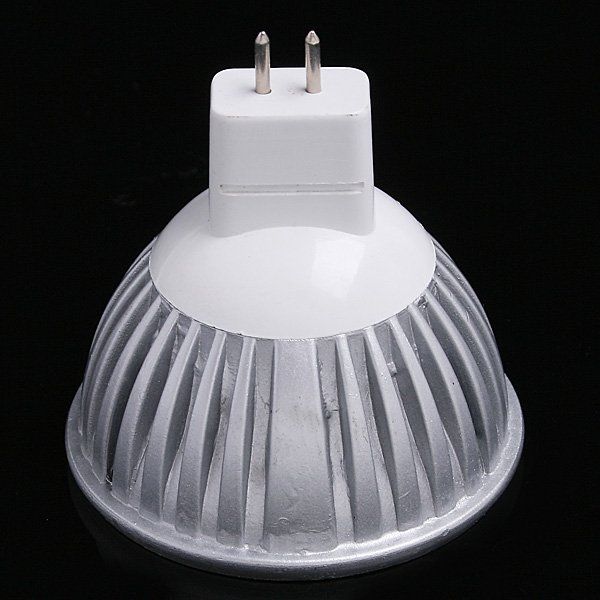 100st 12V 3W 3*1W MR16 GU5.3 Vitt LED-ljus Led-lampa Spotlight Spotlight via DHL FedEx