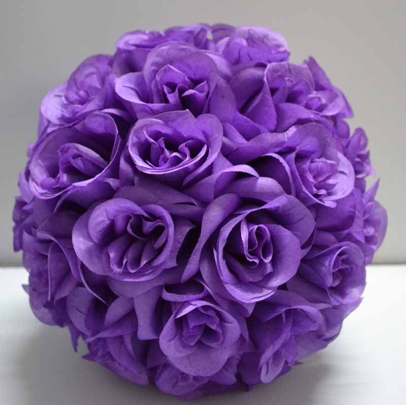 2019 Deep Purple Color 12 Inch Wedding Decor Romantic Super Flower