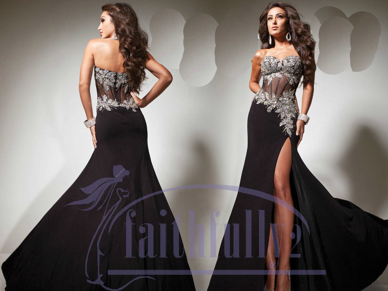 2013 Sexy Slde Slit Sweetheart Sheath ...