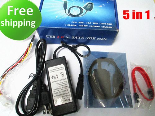 Adaptador disco duro USB 2.0 a IDE Cable conversor para disco duro 2.5 3.5