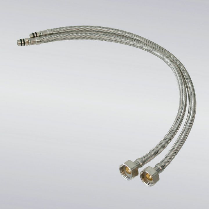 2019 2 XStainless Steel 1/2 Faucet Water Supply Hose Sink Connector