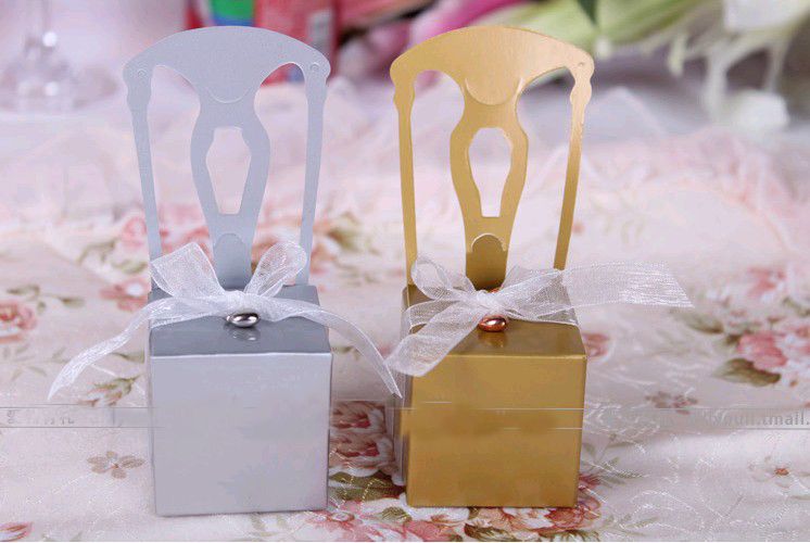 Wholesale Wedding Favor Box Diy Personalized Chair Candy Box Wedding