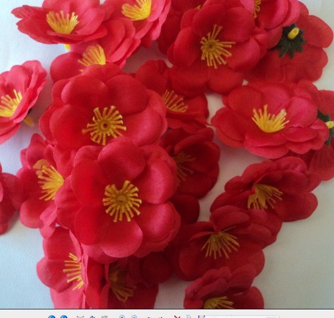 500p 55 cm Seidenkünstig Simulation Blumen rosa Farbe Pfirsichblume für DIY -Braut Bouquet8272682