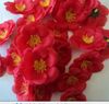 Ny ankomst 300p 5,5 cm silke artificiell simulering blommor gul persika blomma för DIY brudbukett
