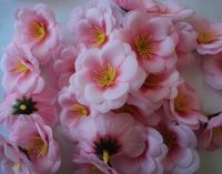 1000 p 5.5 cm de seda artificial flores de simulação cor de rosa flor de pêssego para diy buquê de noiva