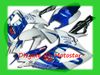 S6623 Blue Corona Fairing Kit för Suzuki 2006 2007 100% formsprutning GSXR 600 750 K6 GSXR600 GSXR750 06 07 Kroppsarbete
