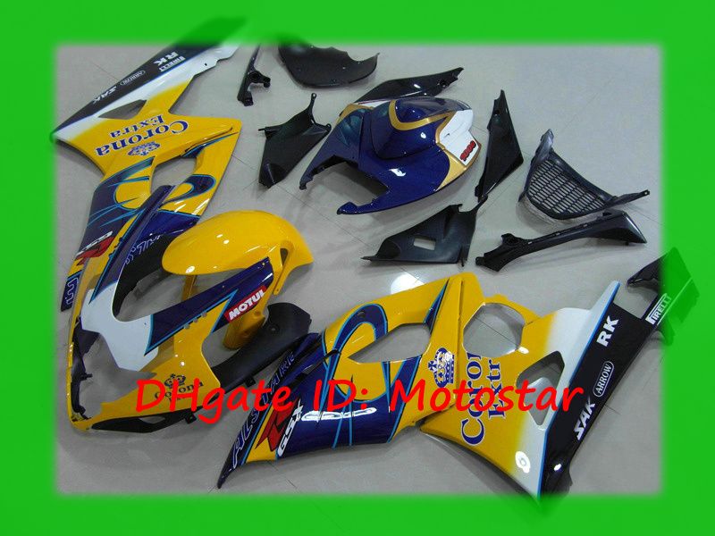 Suzuki 2005 2005 2005 için sarı korona gövdesi GSX-R1000 K5 GSXR 1000 05 06 GSXR1000 S1506 Fairings Kit