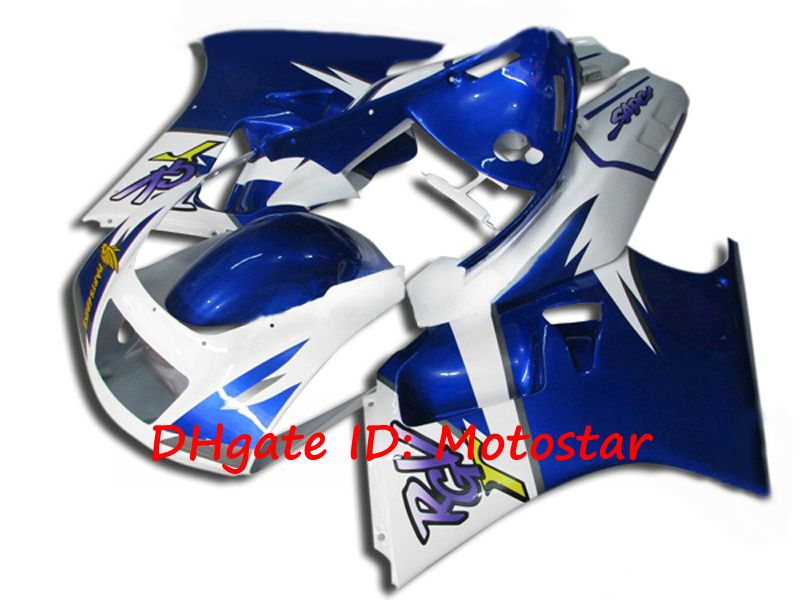 Kit de carénage neuf bleu blanc pour Suzuki RGV250 91-96 RGV 250 VJ22 1991 - 1996 jeu de carénages de moto