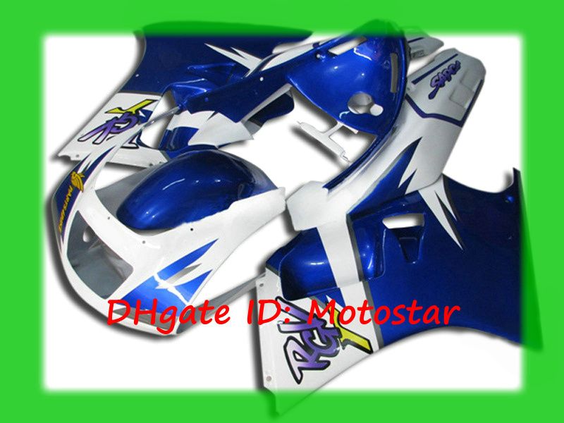 Azul branco novo kit de Carenagem para Suzuki RGV250 91-96 RGV 250 VJ22 1991 - 1996 conjunto de carenagens de motocicleta