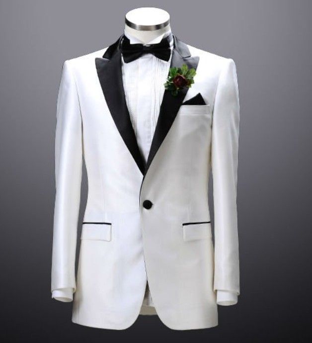 formal white suit