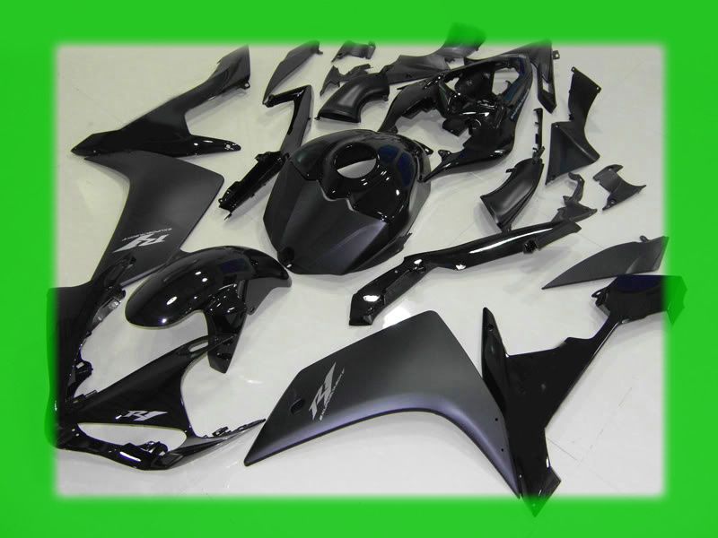 

Matte gloss black fairings kit for YAMAHA 2007 2008 YZF-R1 YZFR1 YZF R1 YZF1000 07 08 bodywork Y1701, Multi-color