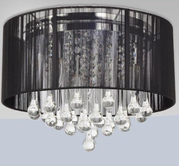 Lumière crystl pendentif lampe plafond lumière moderne fashion ... Lampadaire salon noir