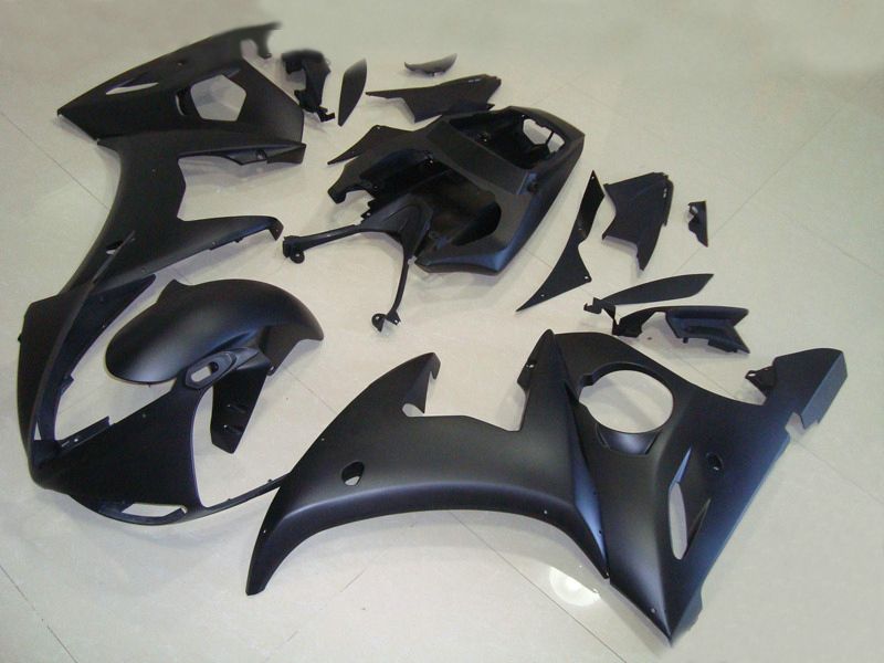 All Matte Flat Black dla Yamaha 2003 2004 YZF-R6 YZFR6 03 04 YZF R6 YZF600 DIY Bodywork Zestaw do zwalczania