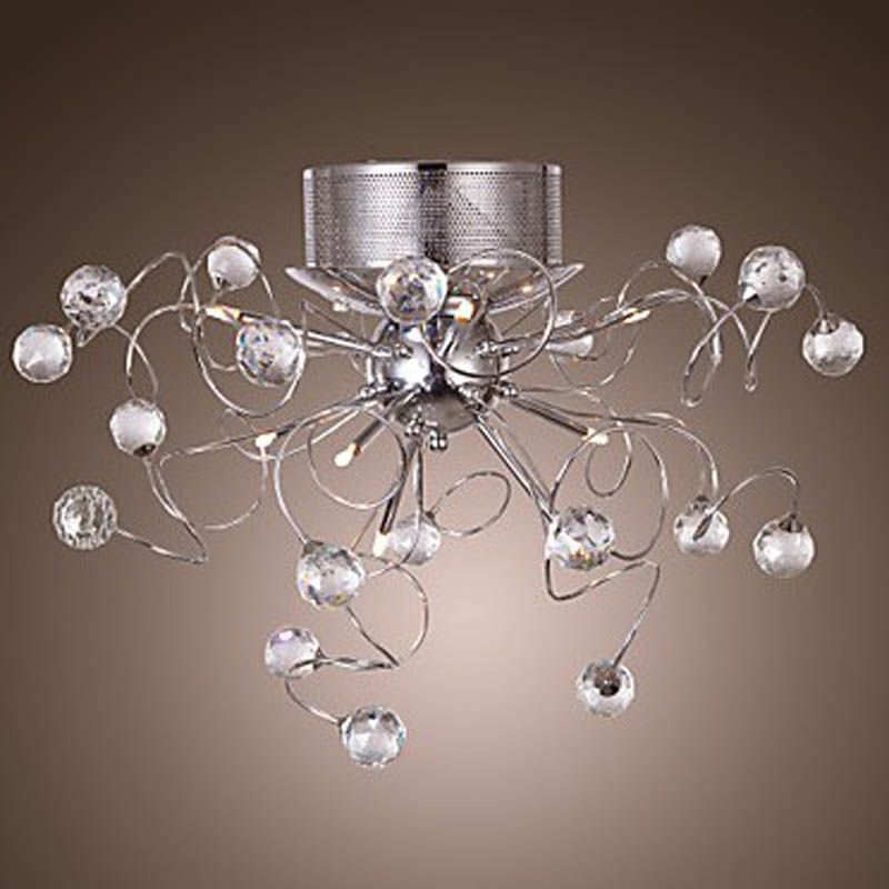 Modern Crystal Chandelier With 9 Lights Led Chandeliers Entryway See Larger Image