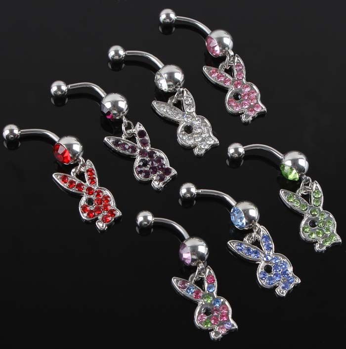 Belly Button Rings Playboy Navel Rings Dangle Belly Button Rings