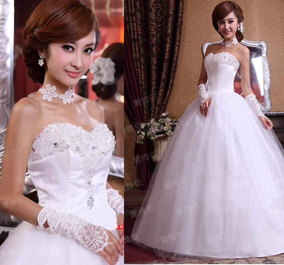 korean girl wedding dressphoto