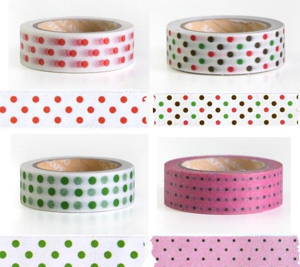 Vintage lace dotty check cartoon series washi masking tape printing washi tape 32 designs KD1 2016