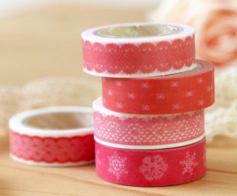 Trevligt tryck Washi Tape 32 Designs Vintage Lace Dotty Check Cartoon Series Washi Masking Tape KD1 2016