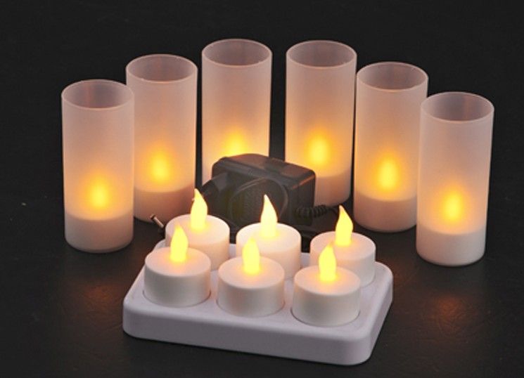 Whole Rechargeable Candle Lamp Led Lights Realistic Tea Candles Whole Rechargeable Candle Lamp Led Lights Realistic Tea Candles Good Idea For Dinner Fragrance Scented From