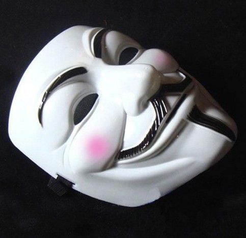 Uy fawkes V vendetta takımı pembe kan skar masquerade maskeleri Cadılar Bayramı karnaval Maske 20 adet