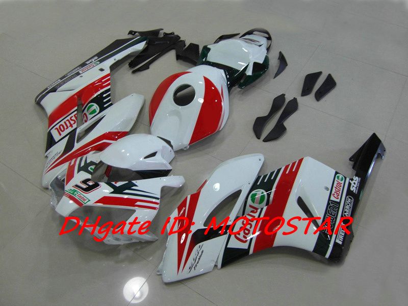 Jogo feito sob encomenda da carenagem da modelagem por injeção de Castrol 9 para Honda CBR1000RR 2004 2005 CBR 1000RR CBR1000 04 05