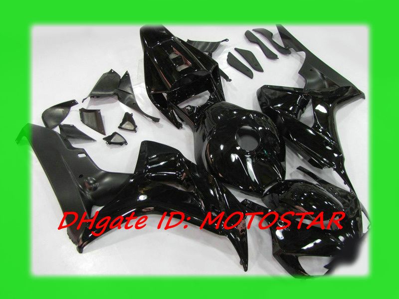 Matte / Gloss Black Injectie Verkosten Set voor Honda 2006 2007 CBR1000RR CBR 1000RR CBR1000 06 07 Carrosseriebereiken