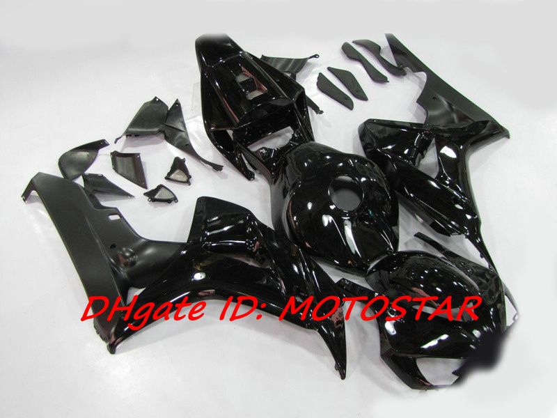 Matte / Gloss Black Injectie Verkosten Set voor Honda 2006 2007 CBR1000RR CBR 1000RR CBR1000 06 07 Carrosseriebereiken