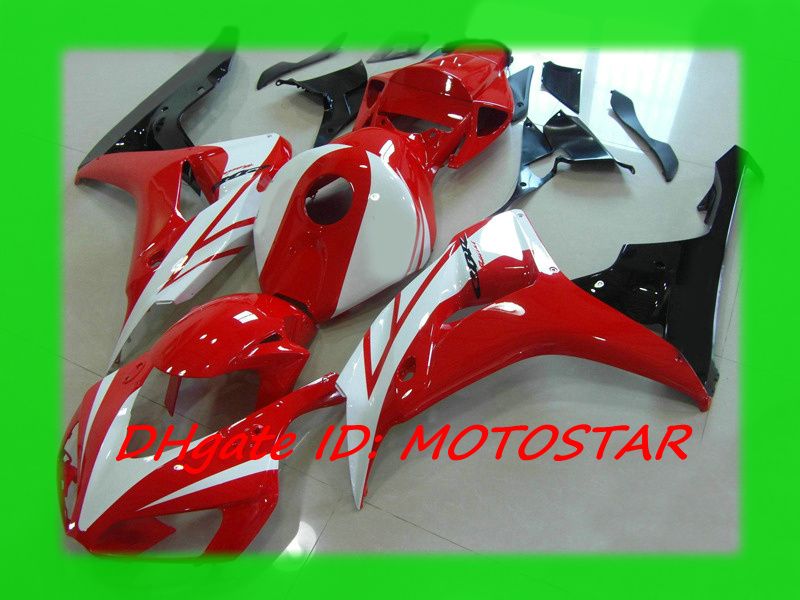 H16G комплекты красный белый инъекции обтекатель для Honda 2006 2007 CBR1000RR 06 07 ЦБ РФ 1000RR CBR1000 мотоцикл кузова обтекатели