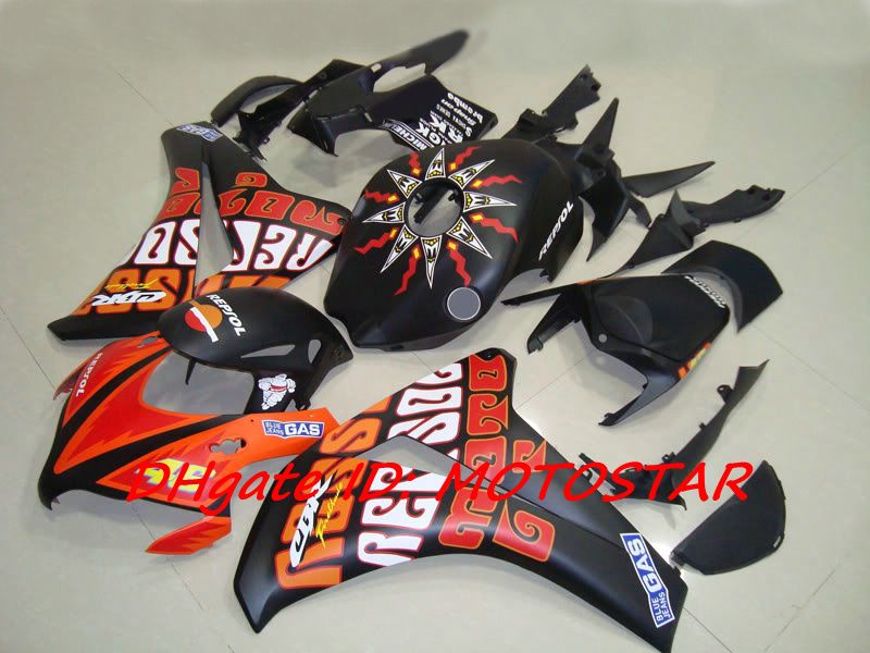 H187 Matt ABS Fairing Kit för 2008 2009 2010 2011 Honda CBR1000RR CBR 1000RR CBR1000 08 09 10 11