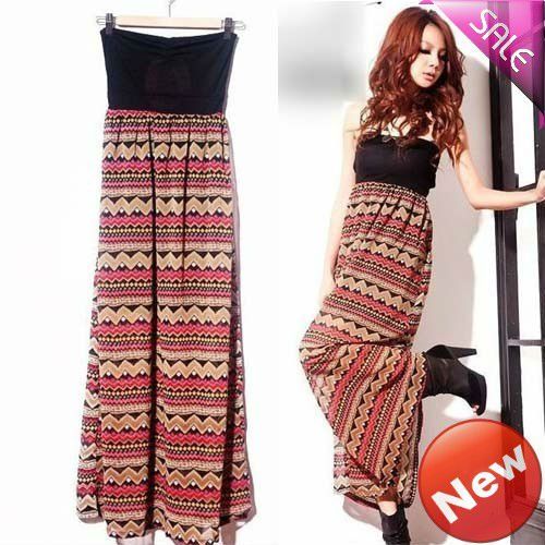 strapless maxi dress pattern