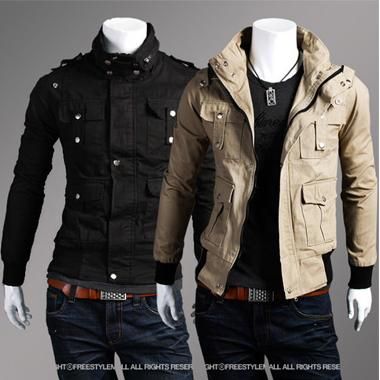 Winter New Style Men Jackets Fashion Sim More Pockets Leisure ...