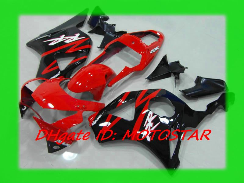 Darmowe Dostosuj Czerwony Czarny ABS Zestaw dochodowy dla HONDA CBR954RR 954 2003 2002 CBR900 954RR CBR954 02 03 CBR900RR Fairings Set