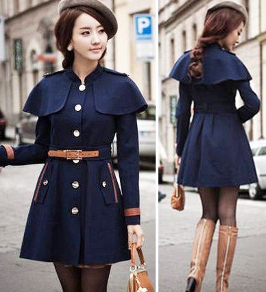 Maoxzon Womens Plaid Fashion Loose Wool Blends Coats For