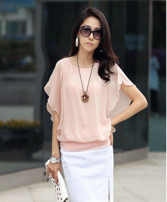 Elegant Ruffles Blouse Summer Sleeveless Shirts Cute