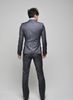 Slim Fit One Button Groom Tuxedos Charcoal Gray Лучший человек Нотч дружки Мужские свадебные костюмы Жениха (куртка + брюки + Tie + Vest) J279