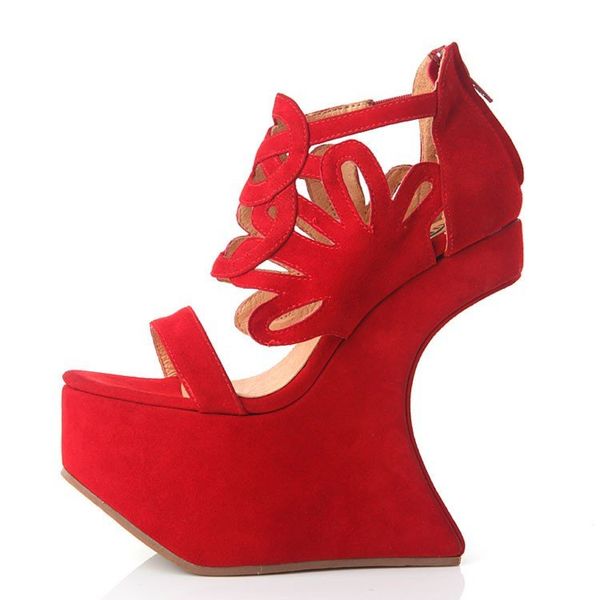 jeffrey campbell red suede boots