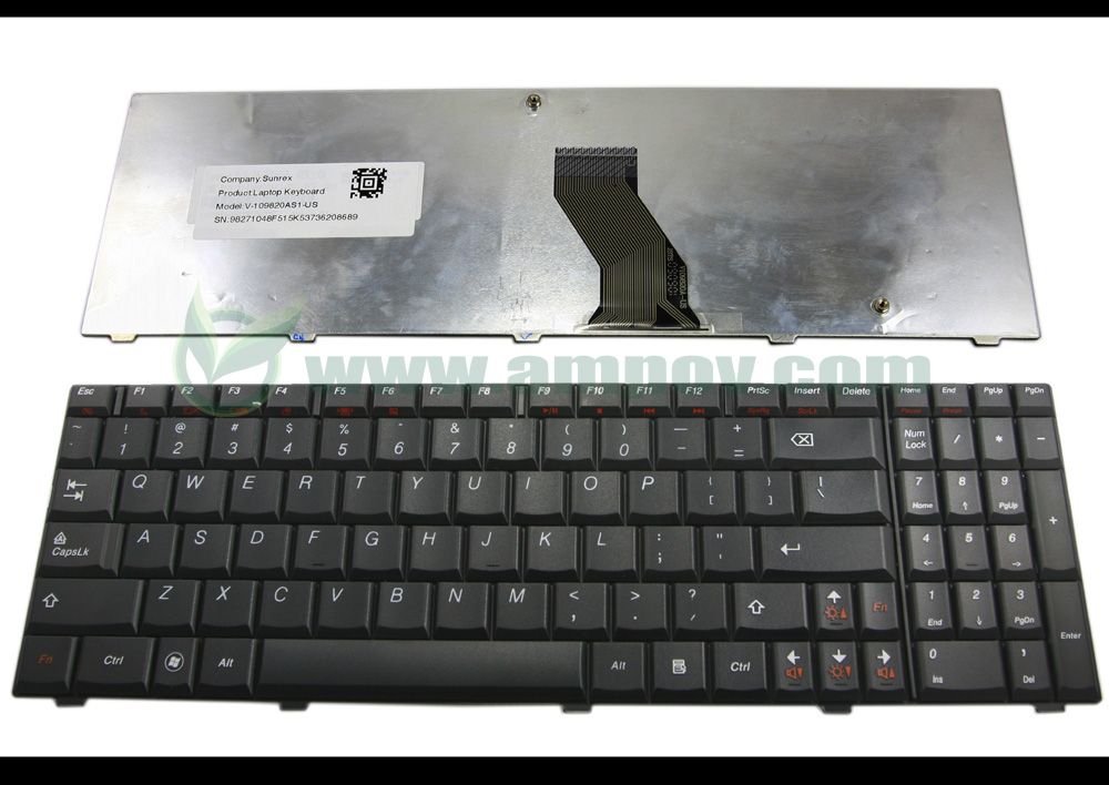 new laptop keyboard for lenovo ideapad u550 black us layout v