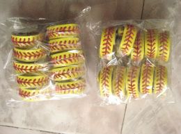 2018cheapest softball hotsale season usa hotsale styles red stitching yellow softball leather headbands