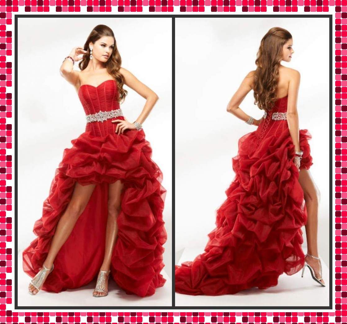 short red quinceanera dresses