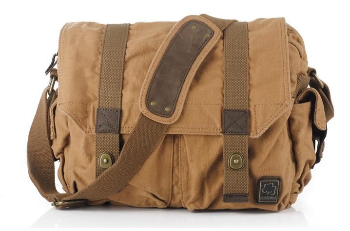 canvas courier bolsa