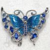 Wholesale Crystal Rhinestone Enameling Beautiful Butterfly Pin Brooch jewelry gift C897