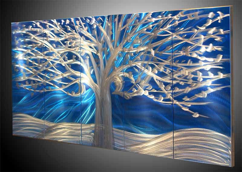 2018 metal tree modern art abstrtact art wall oil painting on canvas