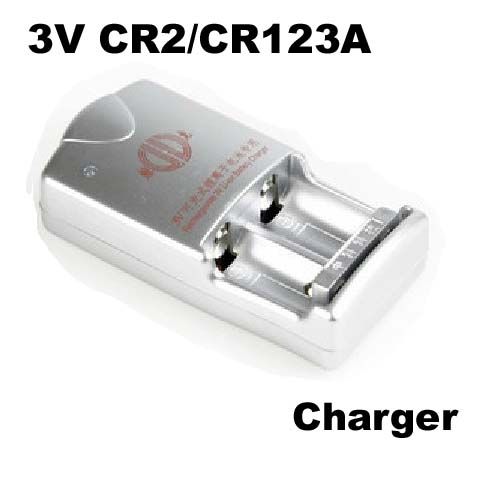 CR2 / CR123A 3.0V 충전식 배터리 (US 플러그) 용 무료 엡켓 배터리 충전기