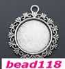 50PCS Alloy Round Photo Frame Charms Pendants för smycken gör armband Halsband DIY Tillbehör 30x34mm A-333