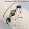 olive seawater rainbow abalone shell mother of pearl toggle charms bracelets cheap china fashion jewelry