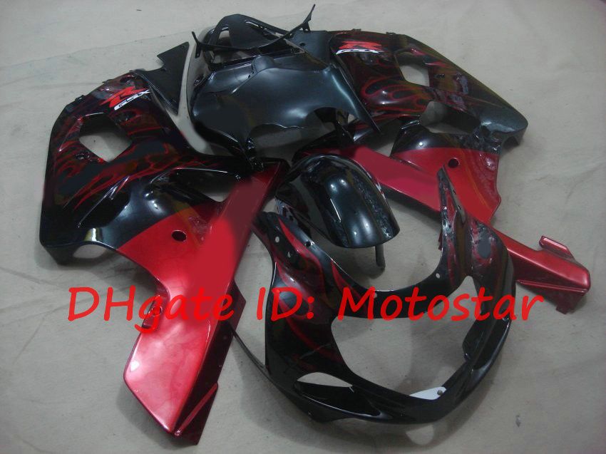 S612 Red flame for SUZUKI 2001 2002 2003 GSXR 600 750 K1 fairngs kit GSXR600 GSXR750 01 02 03