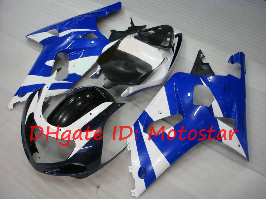 Racefiets blauwe kuip kit voor Suzuki GSXR600 GSXR750 2001 2002 2003 S61Q GSXR 600 750 K1 01 02 03